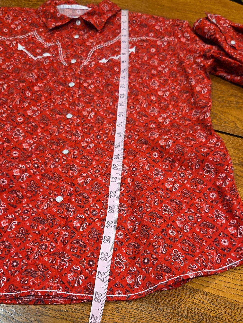 Panhandle Slim Rough Stock Women's Bandana Print  Western Shirt Size Large - Picture 5 of 10